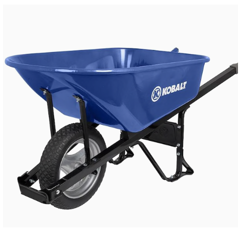 Kobalt two wheel wheelbarrow deals